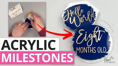 ACRYLIC MILESTONE DISC ASSEMBLY TUTORIAL