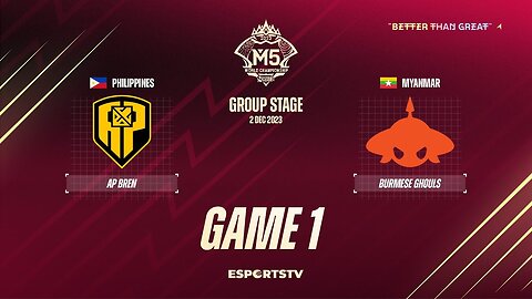 M5 Group Stage Day 1 | APBR vs BG | Game 1 || Mobile Legend Championship 2023