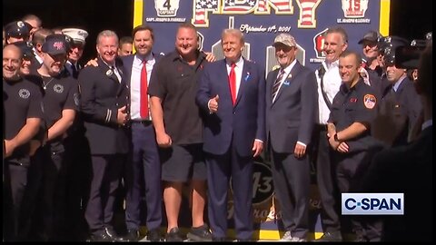 Trump and Vance Visit FDNY Heroes On Anniversary Of 9/11