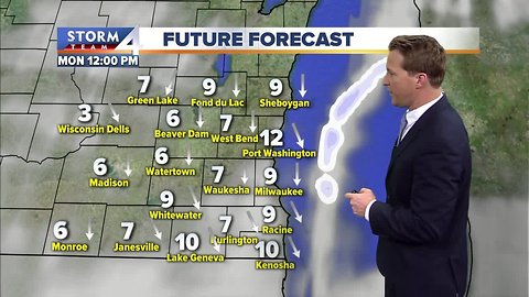 Lake snow showers coming to an end