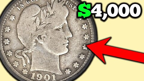 1901 Barber Quarters Worth Money! Silver Quarter Values