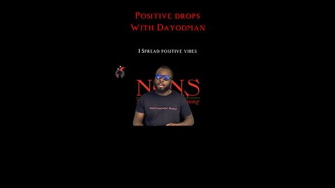 I Spread Positive Vibes #dayodman #motivation #eeyayyahh #motivationalspeaker #positivity