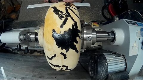 Woodturning - Scheppach lata 5.0 and the Big Burl!