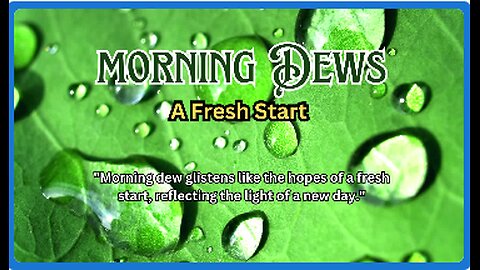 Morning Dew: A Delicate Embrace of Dawn