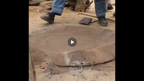 Cooking food with sand in Turkmenistan...