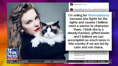 Taylor Swift Criticized For Kamala Harris Endorsement: 'All Vibes And No Policy'