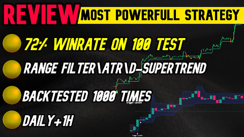 The King's System BackTested [DOUBLE SUPERTREND-RANGE FILTER-ATR]