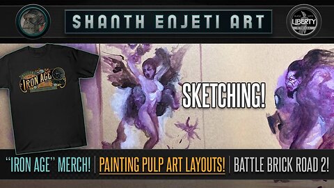 🔴 LIVE! Painting & Chat! SHANTH ENJETI ART!