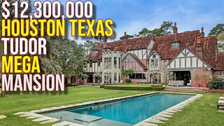 Reviewing $12,300,000 Tudor Mega Mansion Houston Texas!