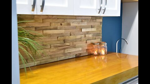 Backsplash From Reclaimed Pallets | DIY Build