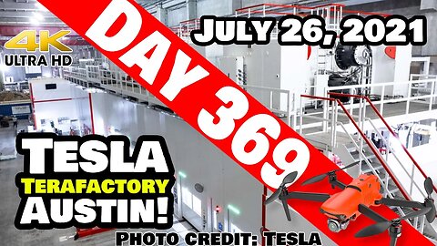 Tesla Gigafactory Austin 4K Day 369 - 7/26/21 - Tesla Texas - GIGA TEXAS "Q2 REPORT DAY" FLYOVER!