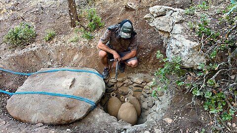 we opened rock cover and found treasure more than 800 years old