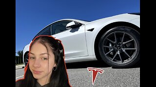 Brand New Driver Reacts to FIRST Tesla Drive!