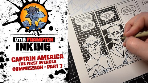 Inking A Captain America Commission! - Part 7