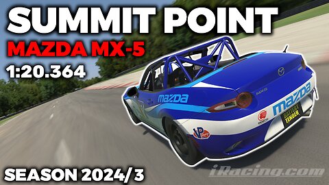 iRacing Guide MX5 Summit Point Raceway + Hot Lap + Setup - 1:20,364