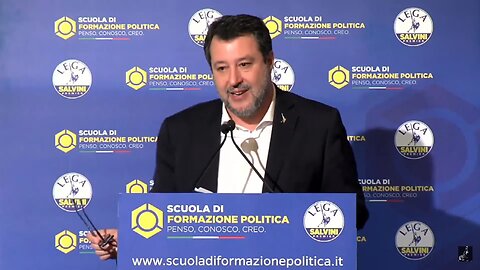 🔴 Ministro Matteo Salvini alla Scuola di Formazione Politica (Roma, 25/02/2024).