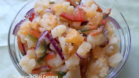 How to make a quick and tasty potato salad.