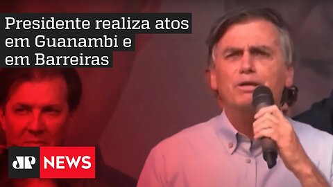 Bolsonaro faz campanha e tenta reverter votos no interior da Bahia