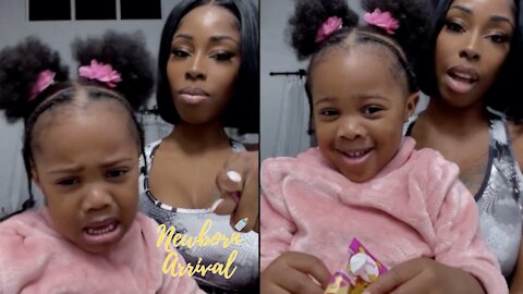 Future's Daughter Reign Refuses To Give Mommy A Kiss Before Getting Gummy Bears! 😗