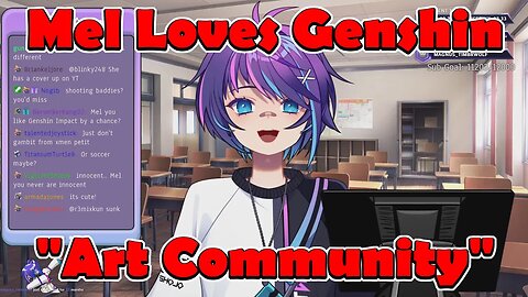 @ProjektMelody Loves Genshin "Art Community" #vtuber #clips