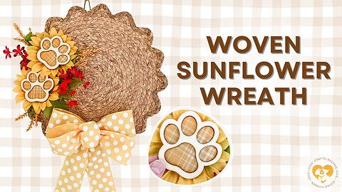 DIY Woven Sunflower Wreath