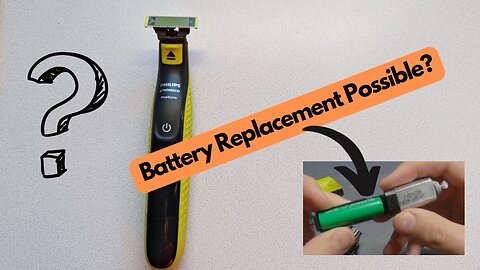 Is a Philips oneblade battery replacement possible?