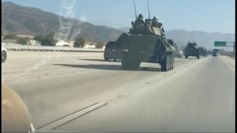 Military Convoy I5 North