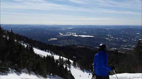 Mont Tremblant skiing Part 5 - three full black diamond runs, normal speed