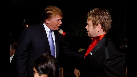 Elton John supports President Donald J. Trump calls him 'brilliant' and 'a friend.'