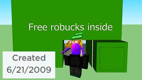 Playing OLD Free Robux SCAMS on Roblox (2009)