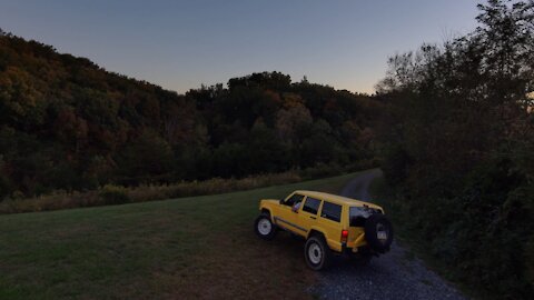 Jeep Chasing Sunset