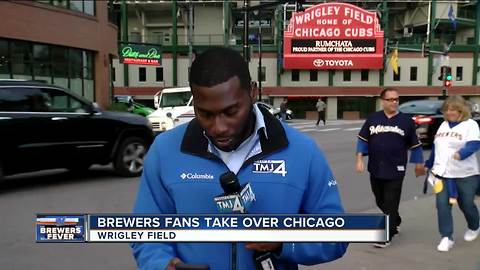 Brewers fans invade Wrigley Field