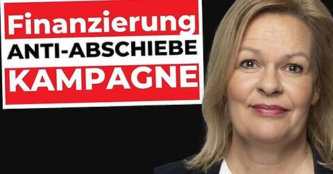 Antifa SPD FAESER finanziert mit 2,7 Mio. Anti-Abschiebe Kampagne RECHTSBRUCH