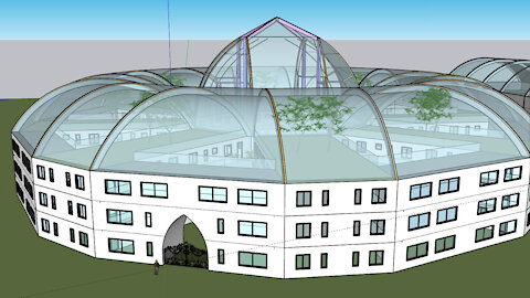 PyraPOD16: A super Large Living Complex Having the Shape of Sunflower