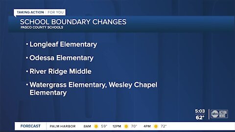 Pasco County School officials to present rezoning changes