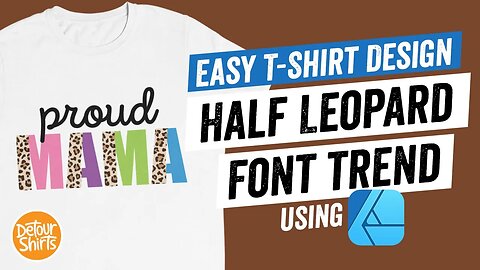 How to Create Your Own Half Leopard Print Font In Affinity Designer... Easy Step by Step Tutorial