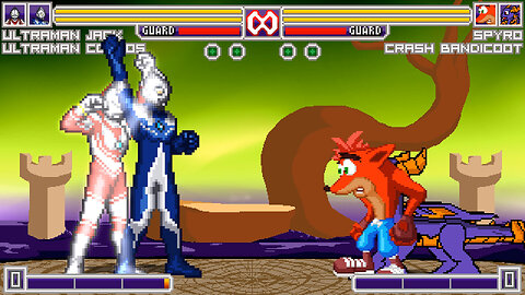 MUGEN - ultraman cosmos & ultraman jack vs. Crash Bandicoot & Spyro - Download