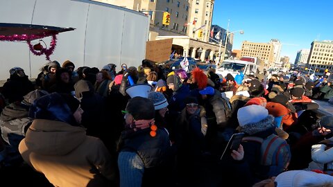 Freedom Convoy 2022 Ottawa Canada Truckers part 1 of 3 - HD 1080p