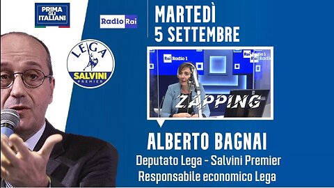 🔴 Intervista radiofonica all'On. Alberto Bagnai a Zapping su Radio1 Rai (05/09/2023)