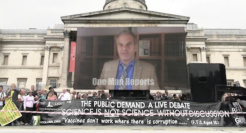 Reiner Fuellmich speech in Trafalgar Square