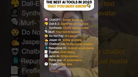 The best AI websites and tools in 2023 that you must know 🙌