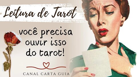 ✨️ O QUE VOCÊ PRECISA OUVIR DO TAROT NESSE INSTANTE? | LEITURA DE TAROT