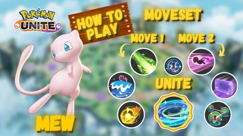 Como Jogar: MEW (todos golpes) - Pokémon Unite