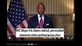 NYC Mayor Eric Adams indicted, had prerecorded statement on political persecution