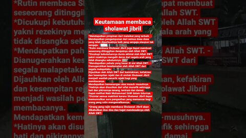 keutamaan membaca sholawat jibril #shorts #storyislami #dakwah #musafirjalananchannel