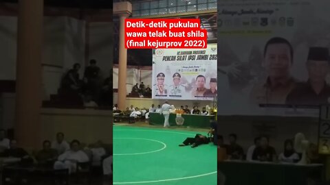 Detik-detik pukulan telak Wawa ke Shila #final #kejurprov #2022