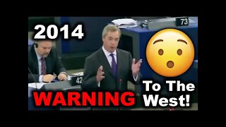 Nigel Farage EPIC Ukraine / Russia Speech In 2014 Is WORTH A WATCH NOW!