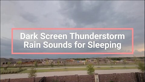 Thunderstorm and Rain Sounds with Dark Screen | Discover the Best White Noise Music