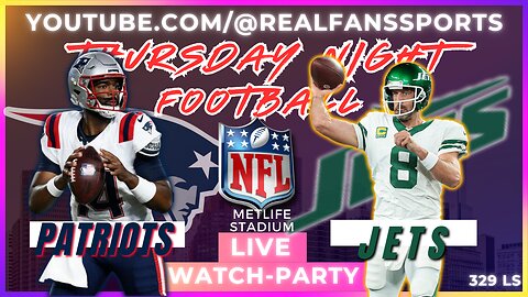 NEW ENGLAND PATRIOTS @ NEW YORK JETS || WATCH-PARTY LIVE | REAL FANS SPORTS