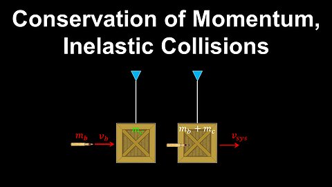 Conservation of Momentum, Inelastic Collisions - Physics